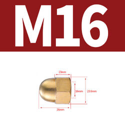 Hutmuttern DIN1587 Muttern Messing M3 M4 M5 M6 M8 M10 M12 M14 M16 M20 Hutmutter
