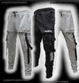 Herren/Jungen Jogginghose Sporthose-Freizeithose Cargo-SweatHose Gr.S-XXL-203K66