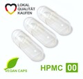Leerkapseln 100 - 20.000 vegan HPMC Gr 00 leere Kapseln Cellulose Premium