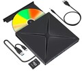 Externes CD/DVD Laufwerk USB 3.0 +Type C Brenner Player für PC Laptop/Windows 11