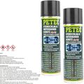 2x 500ml PETEC STEINSCHLAG & UNTERBODENSCHUTZ KAUTSCHUK SCHWARZ SPRAY ROSTSCHUTZ