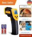 Infrarot Thermometer -50 bis +610°C, Digital IR Pyrometer berührungslos Tempe...
