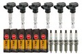 6x VEMO Zündspule +6x NGK Zündkerze V-Line passend für BMW 3er Cabriolet E46