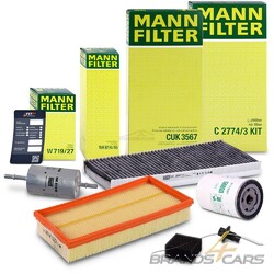 MANN-FILTER INSPEKTIONSPAKET FILTERSATZ B FÜR FORD FOCUS 1 1.4 1.6 2.0 BJ 98-04# # # INKL. ÖLABLASS-SCHRAUBE MIT DICHTRING # # #