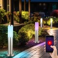 Stehlampe Außenleuchte Sockelleuchte Smart LED Alexa Google RGB App CCT Hof 4x