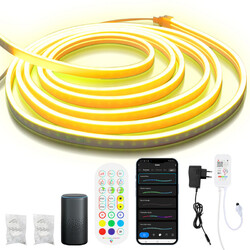 2-10M Neon LED Streifen Leiste Diffus Garten IP65 Strip RGBIC Flex Schlauch APP