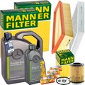MANN INSPEKTIONSPAKET+6L ORIGINAL 5W30 ÖL passend für MERCEDES A-KLASSE 176 X117