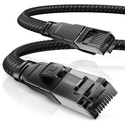 Primewire Flachband CAT.8 Netzwerkkabel 40 Gbit/s Gigabit Ethernet LAN 1m