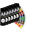 RAL Lack Spraydose seidenmatt 6er Pack Autolack Sprühdose seidenmatt Buntlack