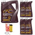 Motoröl Set MANNOL Energy Formula PD 5W-40 9 Liter + Ölfilter für BMW 5er 7er X5