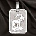 Anhänger Sternzeichen Steinbock 925 Silber matt Sternzeichenanhänger