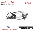 ABS SENSOR DREHZAHLFÜHLER PAAR VORNE FEBEST 04606-014 2PCS V NEU OE QUALITÄT
