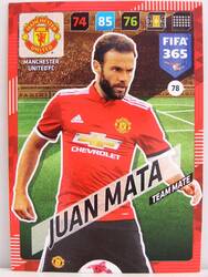 Panini Adrenalyn XL FIFA 365 2018 - #078 Juan Mata - Manchester United FC