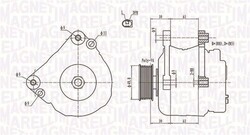 MAGNETI MARELLI LICHTMASCHINE GENERATOR 110A passend für SEAT ALTEA IBIZA LEON