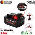 Für Milwaukee Ersatzakku M18B6 18 Volt XC 6,0Ah Li-Ion M18 Akku M18B5 48-11-1860