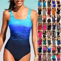 Einteiliger Bademode Badeanzug Strandkleidung für Frauen Gr. 34 36 38 40 42 44