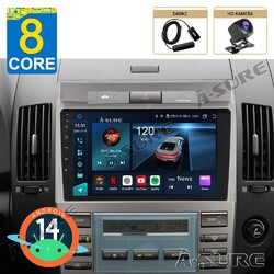 DAB 4+64G Android14 Autoradio CarPlay GPS SWC Für Toyota Corolla Verso 2003-2009