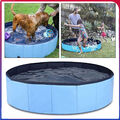 Profi Faltbarer Hundepool Doggy Pool 100 * 30 cm Kinder Swimmingpool Hundebad