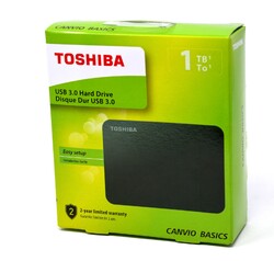 Toshiba Canvio Basics Externe Festplatte USB 3.0, 1TB schwarz