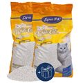 2 x 15 L White Cat Katzenstreu mit Babypuder Duft Klumpstreu staubarm + Geschenk