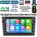 DAB+ Für Opel Astra H Corsa C D Meriva Zafira B Android 14 Carplay Autoradio GPS