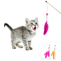  2 Pcs Katzen-Teaser Katzen-Teaser-Stick Kätzchen Neckendes Spielzeug