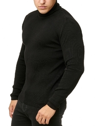 Redbridge Herren Strickpullover Pullover Rollkragen Sweatshirt Strick-Pulli Soft