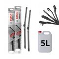 Bosch Scheibenwischer Set für Audi A6 C5 Avant 1997-2001 + Scheiben Reiniger
