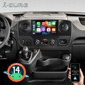 2G+64G Android 14 Autoradio GPS Für Renault Master 3 Opel Movano B Nissan NV400