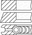 GOETZE ENGINE Kolbenringsatz 08-430300-00 für OPEL VAUXHALL