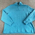 Polo Ralph Lauren Pullover Herren XXL Blau Boxy Fit Quarter Zip Pulli Pulli