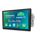 10,1" QLED 2DIN Android 13 8Kern 6+64 Autoradio GPS Navi Navigation CarPlay WiFi