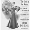 Peter Robinson Damen Seidenkleid viktorianische Werbung 1894