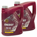 2x 5 Liter 5W-30 Motoröl MANNOL Energy 5W30 VW 502.00 505.00 ACEA A3 B3 MB 229.3