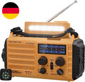 Tragbare Solar Radio, Notfall Radio Mit Kurbel, Dynamo Wetter AM/FM/SW Radio, 50