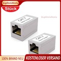 2x CAT 7 Netzwerk RJ45 Verbinder für Patchkabel LAN Netzwerkkabel Kupplung DSL