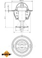 NRF 725109 THERMOSTAT, KÜHLMITTEL FÜR CITROËN NISSAN PEUGEOT ROVER