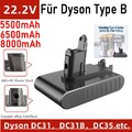 Für Dyson DC31 8.0AH Replacement Akku DC34 DC35 Animal Type B 6.8Ah 5.0AH Li-ion