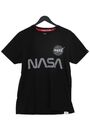 Alpha Industries Damen-T-Shirt M schwarz 100 % Baumwolle Basic
