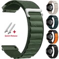 Nylon Loop Armband Für Samsung Watch 7 6 5 Pro 4 Classic Active 2 40/44mm S3 S2
