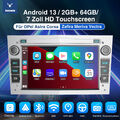 DAB+ 64G Autoradio Android 13 Carplay NAVI Kam Für Opel Corsa C D Astra H Zafira