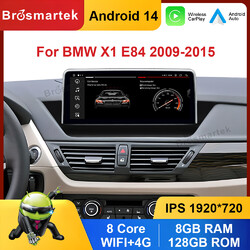10.25" Android 14 Autoradio Carplay 128GB WiFi GPS Navi für BMW X1 E84 2009-2015