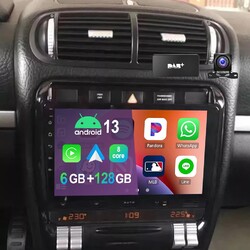 DAB+ Für Porsche Cayenne 1 9PA 2002-2010 6+128G Android 13 Autoradio GPS Carplay