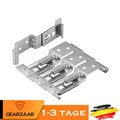 4x Kennzeichenhalter Rahmenlos Edelstahl Nummernschildhalter für 2 NEU