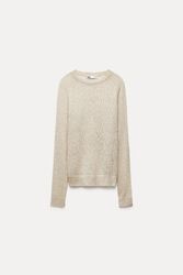 😍ZARA STRICKPULLOVER MIT ECKIGEM AUSSCHNITT UND RAGLAN-ÄRMELN -NEU MIT ETIKETT