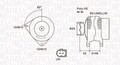 MAGNETI MARELLI 063731970010 Alternator for FORD,MAZDA
