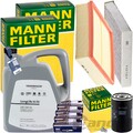 MANN INSPEKTIONSPAKET+5L ORIGINAL 0W-30 ÖL passend für AUDI A4 B5 VW 1.6-2.0