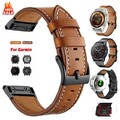 Quickfit Leder Armband für Garmin Fenix 8 E 7 7X 6 6X Epix Pro 5 5X Plus Tactix