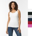 Gildan Damen Tanktop weite Träger Deluxe Softstyle Baumwolle Top 64200L NEU