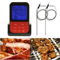 Digital Grillthermometer Fleisch-Thermometer Bratenthermometer Funk 2-Fühler